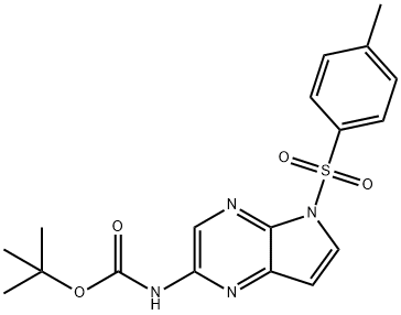 5-甲苯磺?；?5H-吡咯并[2,3-B]吡嗪-2-胺基甲酸叔丁酯